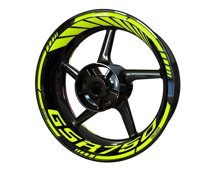 Suzuki GSR750 Wheel Stickers - "Classic" Standard Design