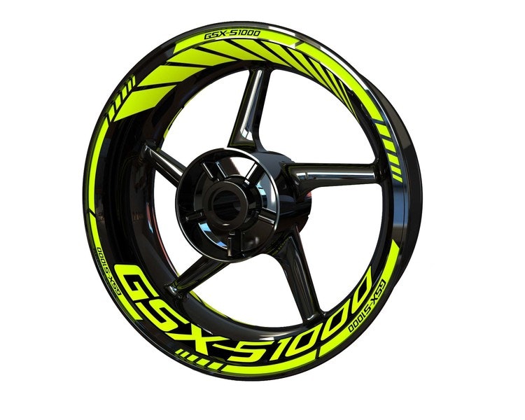 Suzuki GSXS1000 Wheel Stickers - "Classic" Standard Design