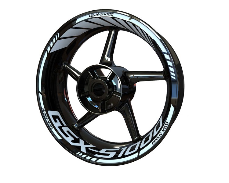 Suzuki GSXS1000 Wheel Stickers - Standard Design