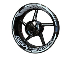 Suzuki GSXS1000 Wheel Stickers - "Classic" Standard Design