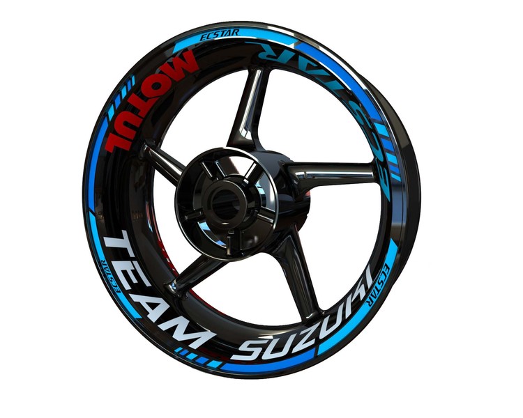 Team Suzuki Ecstar MotoGP Edition Wheel Stickers - "Classic" Standard Design