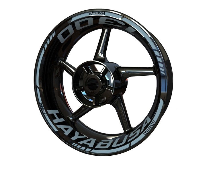 Suzuki Hayabusa 1300 Wheel Stickers - "Classic" Standard Design