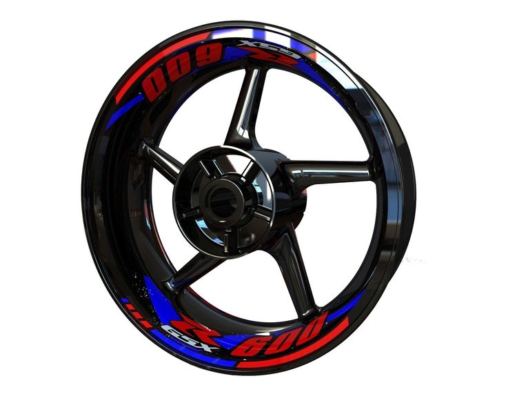 Suzuki GSXR 600 Velg Stickers - tweedelig ontwerp