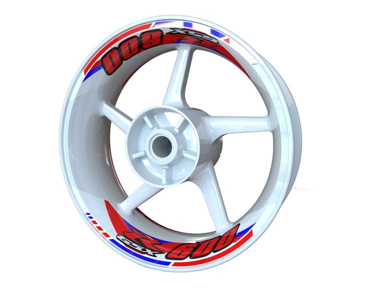Suzuki GSXR 600 Wheel Stickers - Two Piece Design