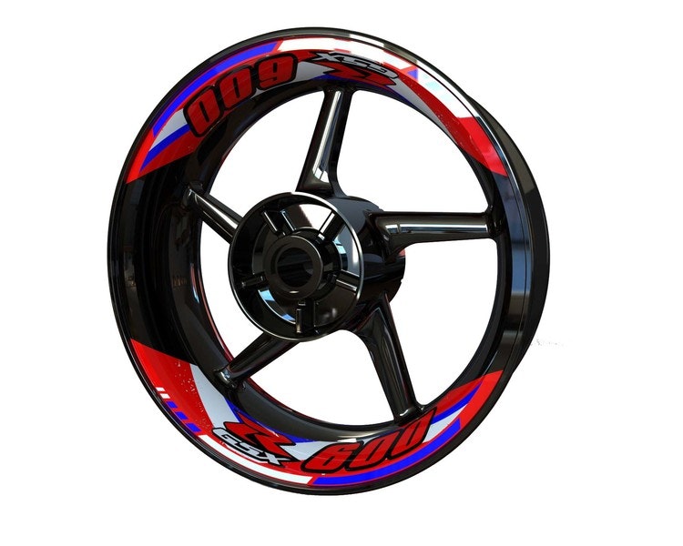 Suzuki GSXR 600 Wheel Stickers - Two Piece Design