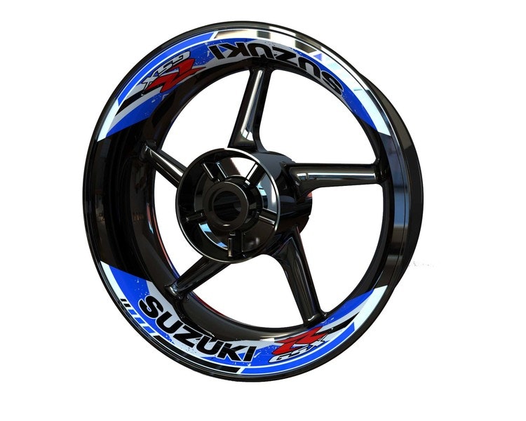 Suzuki GSX-R Kit Adhesivos Ruedas - Diseño Dos Piezas