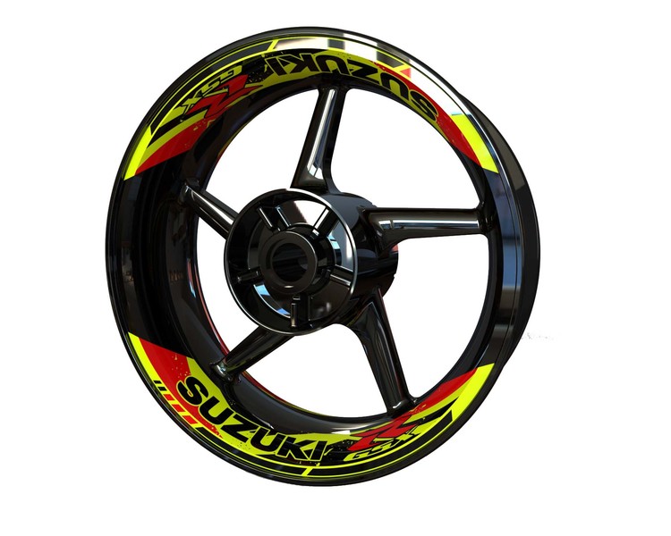 Kit voor Suzuki GSX-R wielstickers - tweedelig ontwerp