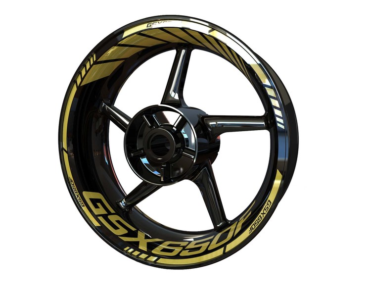 Suzuki GSX650F Wheel Stickers - Standard Design