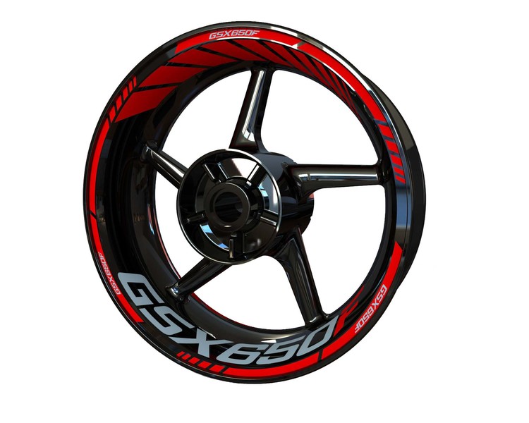 Suzuki GSX650F Wheel Stickers - Standard Design
