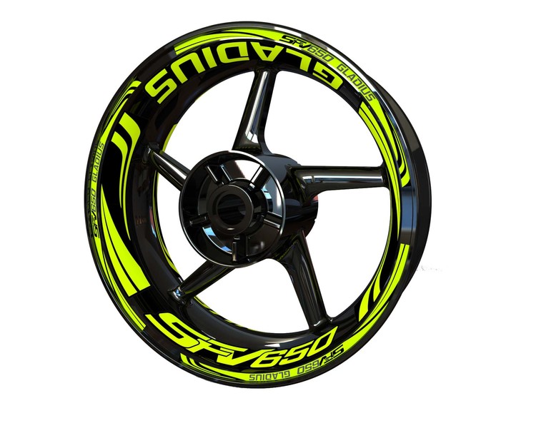Suzuki SFV650 Gladius Wheel Stickers - Plus Design