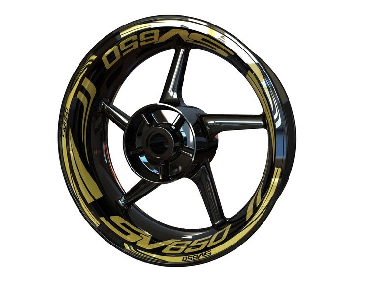 Suzuki SV650 Wheel Stickers - Plus Design