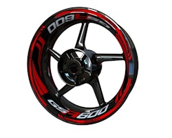 Suzuki GSR600 Wheel Stickers - Plus Design