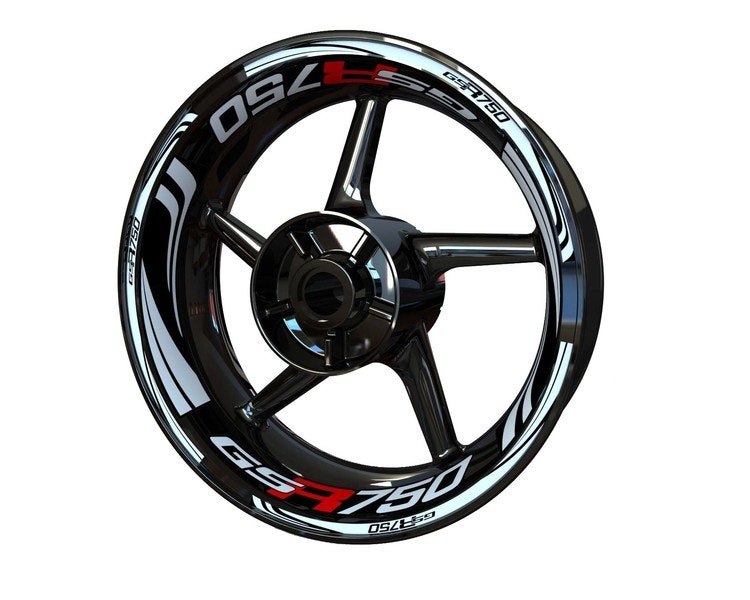 GSR750 Wheel Stickers - "Wave"