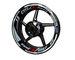 Suzuki GSR750 Wheel Stickers - Plus Design