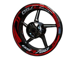 GSR750 Velg Stickers - "Wave"