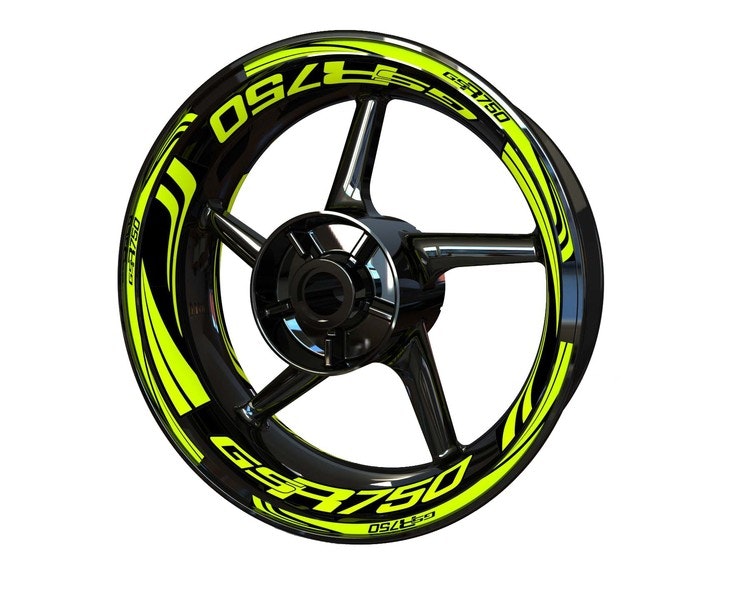 Suzuki GSR750 Wheel Stickers - Plus Design