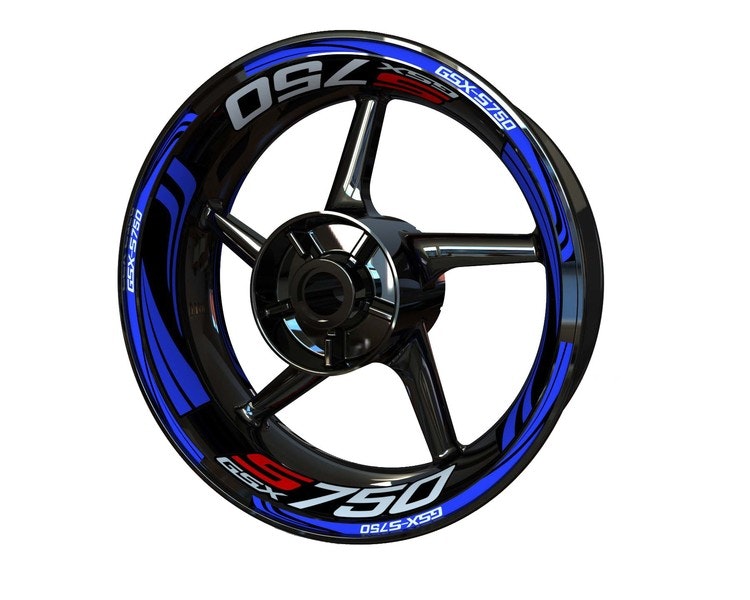 Suzuki GSXS 750 Wheel Stickers - Plus Design