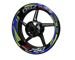 Suzuki GSXS 750 Wheel Stickers - Plus Design