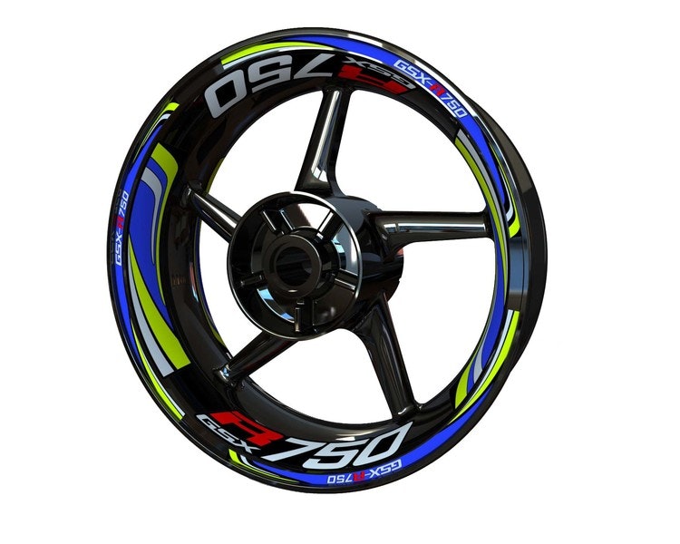 GSX-R750 Wheel Stickers - "Wave"