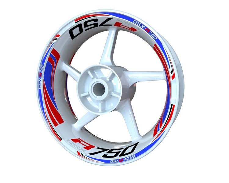 Suzuki GSXR 750 Wheel Stickers - Plus Design