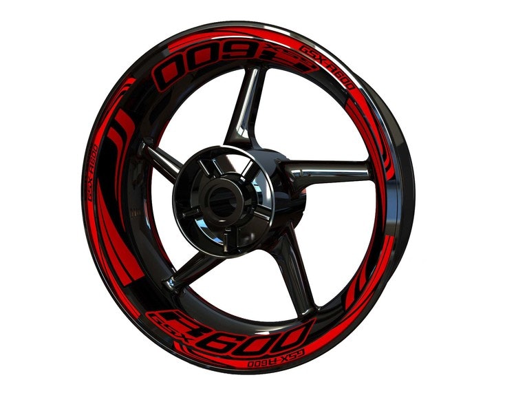 Suzuki GSXR 600 Wheel Stickers - Plus Design