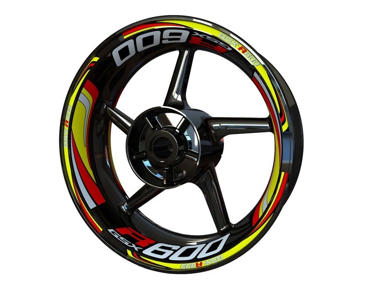 Suzuki GSXR 600 Wheel Stickers - Plus Design