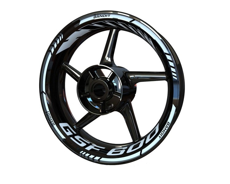 Suzuki GSF600 Bandit Wheel Stickers - "Classic" Standard Design