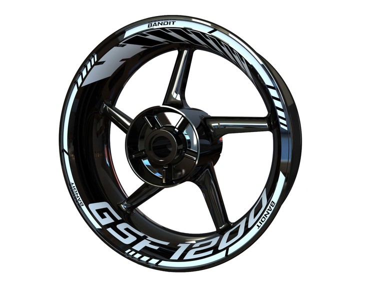 Suzuki GSF1200 Bandit Wheel Stickers - Standard Design