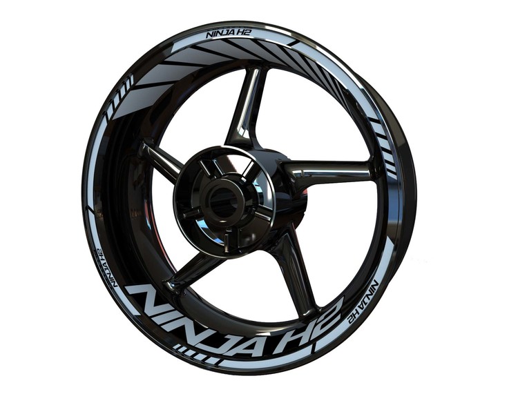 Kawasaki Ninja H2 Wheel Stickers - Standard Design