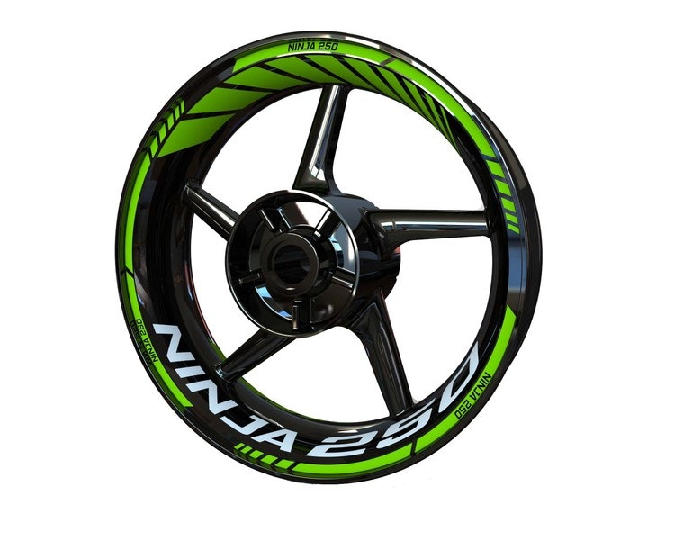 Adhesivos para ruedas Ninja 250 - Diseño estándar