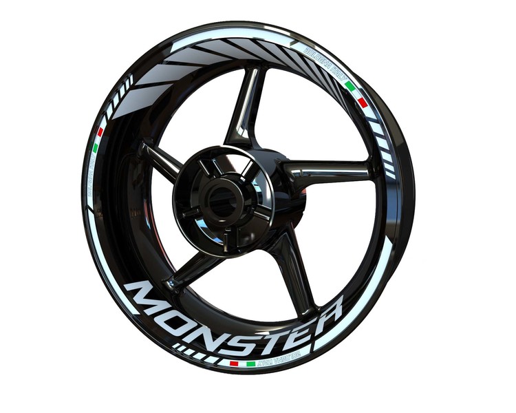 Ducati Monster 821 Wheel Stickers - Standard Design