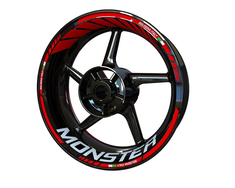 Ducati Monster 821 Wheel Stickers - "Classic" Standard Design
