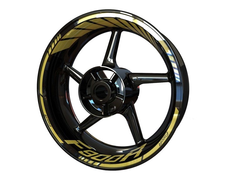 BMW F900R Wheel Stickers - "Classic" Standard Design