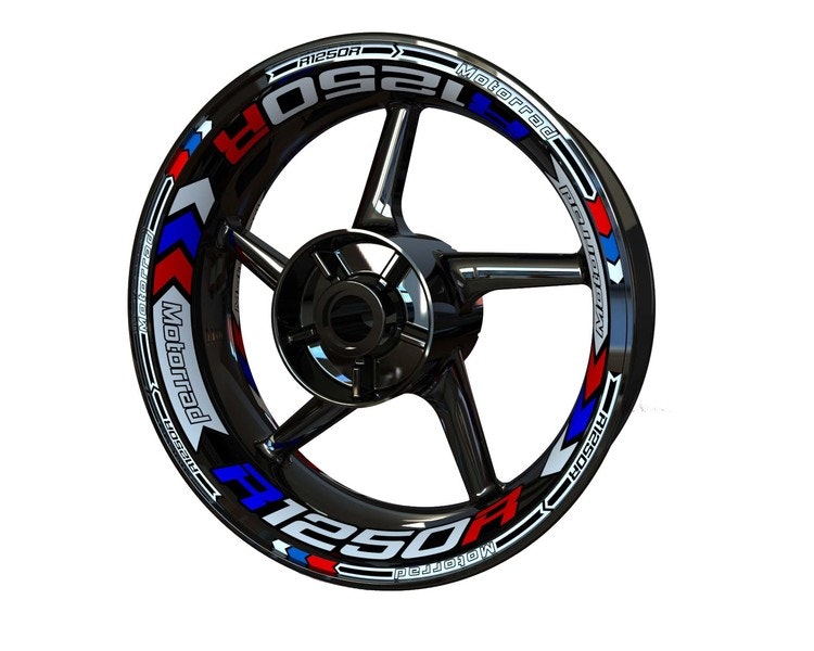 BMW R1250R Wheel Stickers - Plus Design