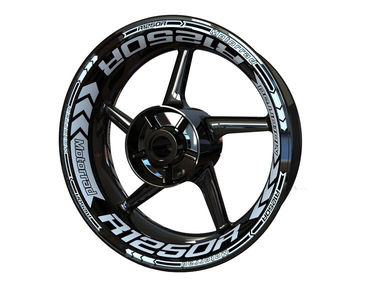 BMW R1250R Wheel Stickers - Plus Design