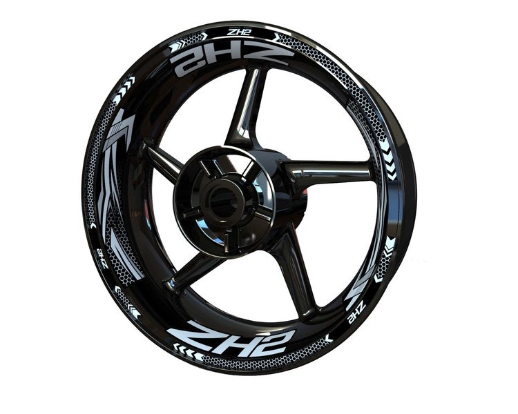 Wheel Stickers - Fits ZH2 - "Grid"