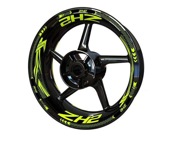 Wheel Stickers - Fits ZH2 - "Grid"
