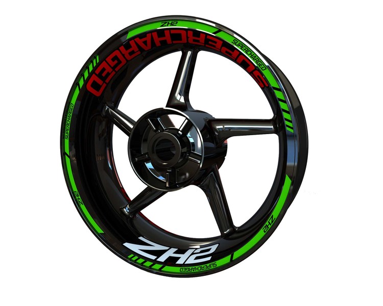 ZH2 Supercharged Wheel Stickers - "Classic" Standard Design