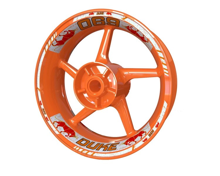 690 Duke Wheel Stickers - "Bull Classic"