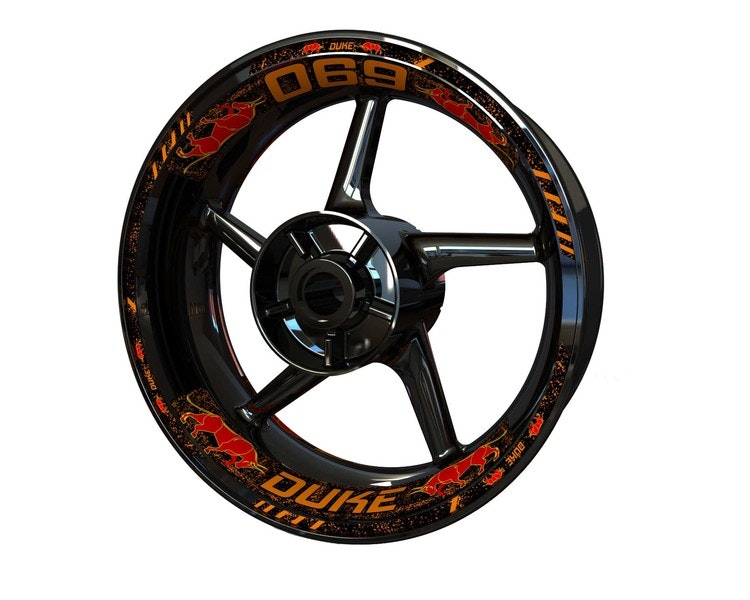 690 Duke "Bull" Wheel Stickers - "Classic" Standard Design