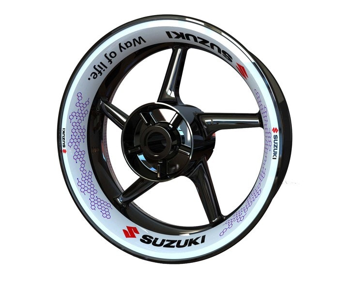 Suzuki Wheel Stickers kit - Premium Design