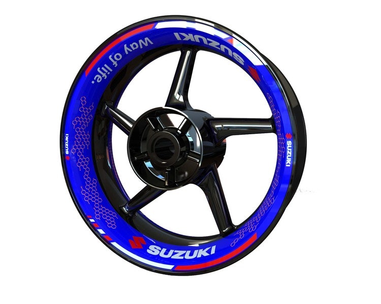 Suzuki Wheel Stickers kit - Premium Design