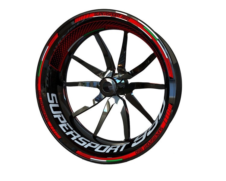 Ducati 950 Supersport Wheel Stickers - Plus Design