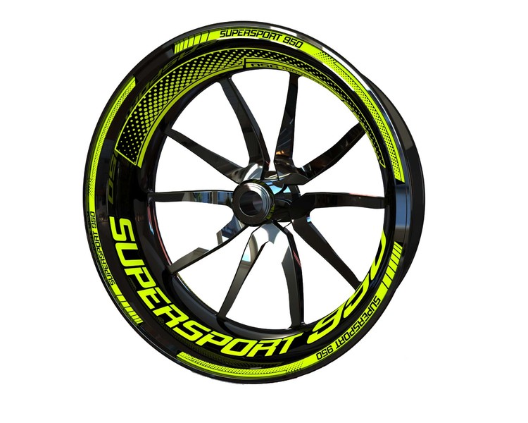 Ducati 950 Supersport Wheel Stickers - Plus Design