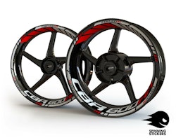 Honda CBR600RR Wheel Stickers - "Classic" Standard Design