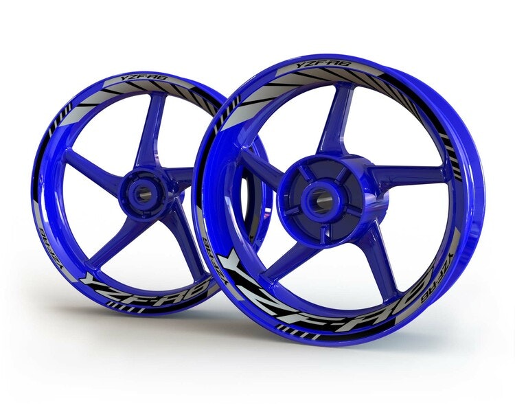 Yamaha YZF-R6 Wheel Stickers - Classic Standard Design - SpinningStickers