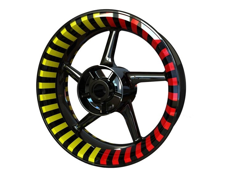 Thin Stripes Wheel Stickers - Premium Design