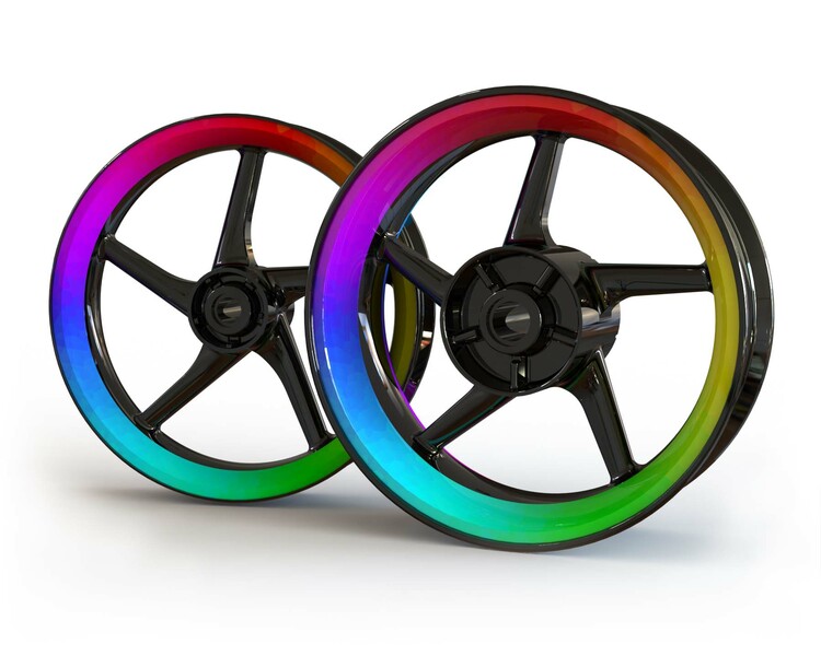 Color Crystal Wheel Stickers - Premium Design