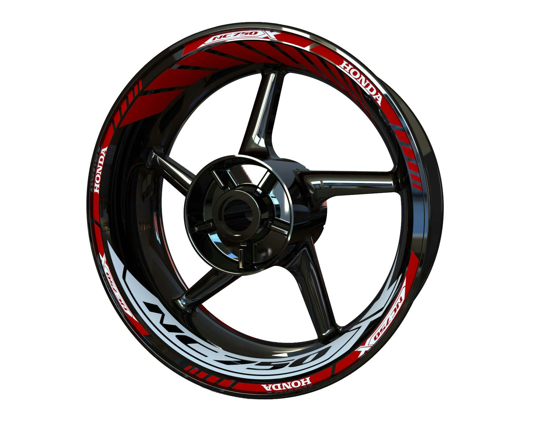 Honda NC750X Wheel Stickers - Classic Standard Design - SpinningStickers