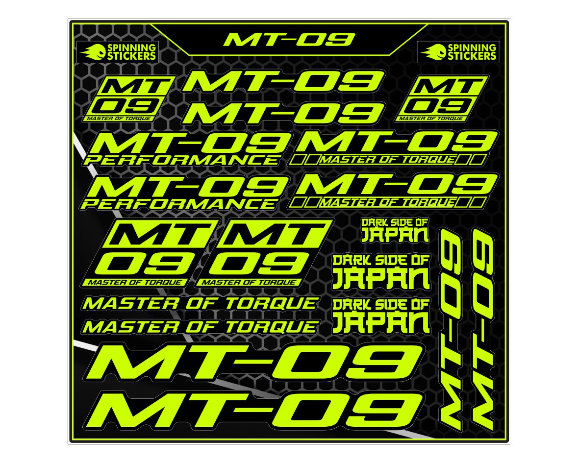 Yamaha MT 09 sticker kit